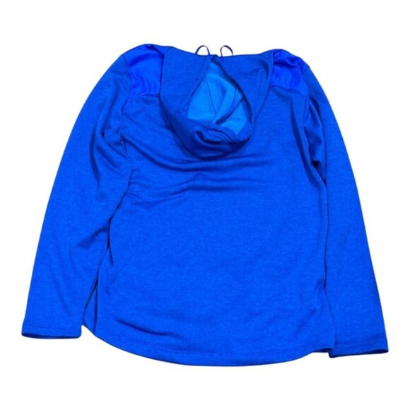 Under Armour Hoodie Mens Medium Blue ColdGear Pullover Logo Athletic Sweatshirt - Picture 5 of 10